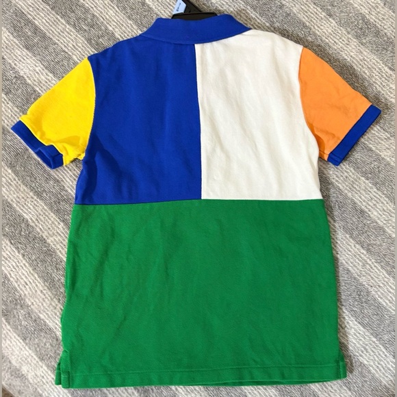 Polo by Ralph Lauren Big Pony Color-Blocked Polo Shirt And Shorts Set Boys Sz. 6 - Picture 3 of 8